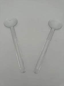 Juego de tenedor y cuchara para servir ensalada de acrílico transparente acuarela Tupperware Preludio de colección - Imagen 1 de 4