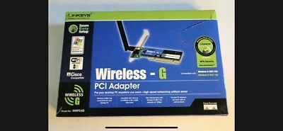 Linksys Wireless-G PCI Adapter with WMP54GS 802.11b 802.11g - Image 1 of 4