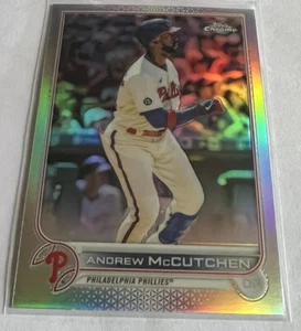 2022 Topps Chrome Andrew McCutchen #153 Refractor Philadelphia Phillies - Picture 1 of 2