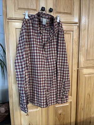 H&M Cotton Button shirt Men’s XL Brown long sleeve western casual LOGG - Image 1 of 4