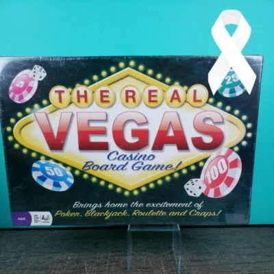 The Real Vegas Casion board game for 2+ players Poker Blackjack Roulette Craps - Image 1 of 4