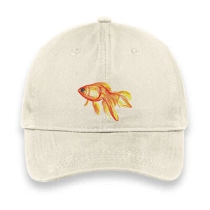 Goldfish Embroidered Hat, Cute Animal Cap, Unisex Baseball Hat, Fun Gift Idea - Picture 1 of 26