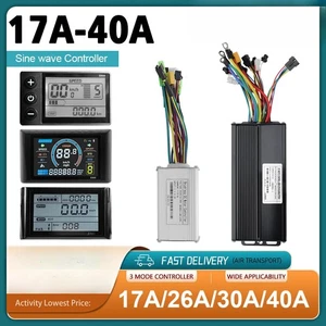 Elektrofahrrad Dreimodi Sinus 36V 48V 17A-40A Controller mit LCD Display - Bild 1 von 40