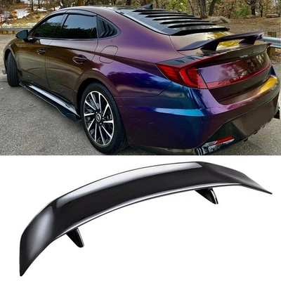 For Hyundai Sonata Sedan Glossy Black 46" Car Rear Trunk Spoiler Lip Wing Racing - Image 1 of 4