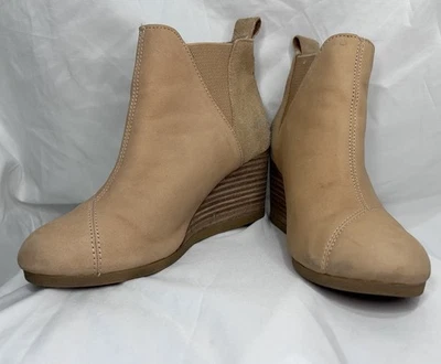 Женские замшевые сапоги TOMS из нубука на танкетке размер 5 10015787 - Изображение 1 из 4