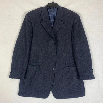 Blazer Canali Para Hombre 46R Azul Marino 100% Lana Clásico 3 Botones Abrigo Deportivo Hecho en Italia Foto 1 de 4