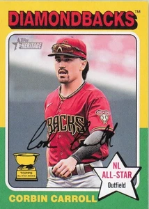 2024 Topps Heritage Baseball #372 Corbin Carroll Arizona Diamondbacks - Foto 1 di 1