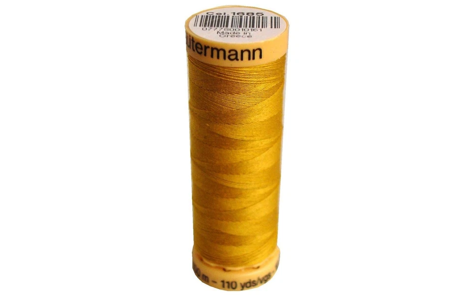 Gutermann 100 Natural Cotton Sewing Thread - Gold - Image 1 of 1