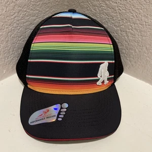 Headsweats Truckermütze mit Druckknopflasche - Baja gestreift Bigfoot Wanderer - Bild 1 von 5
