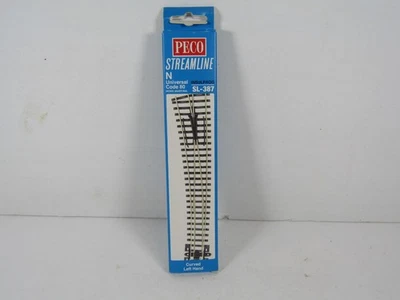 PECO SL-387 - CURVED LEFT HAND TURNOUT - INSULFROG - BRAND NEW - N GAUGE - Image 1 of 4