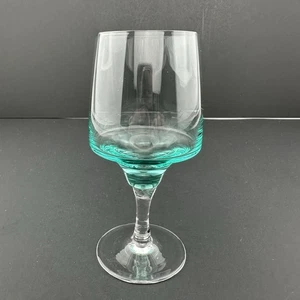 Sasaki HARMONY Aqua Tinted Cordial Glass Vintage Mid-Century Modern - Picture 1 of 9