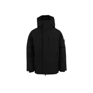 (Kids) Stone Island 40434 Soft Shell-R E.Dye Technology Hooded Down Jacket Black - Picture 1 of 4