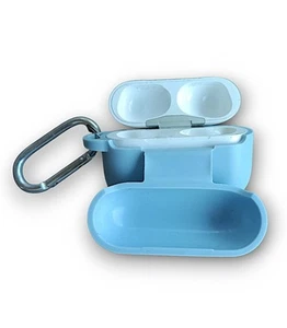 Apple AirPods Charging Case + Blue Soft Rubber Cover w/ Belt Clip – No Earbuds - Picture 1 of 5