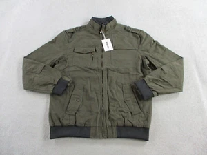 Wantdo Jacket Mens Extra Large Green Bomber Military Lined Full Zip Field NWT - Picture 1 of 11