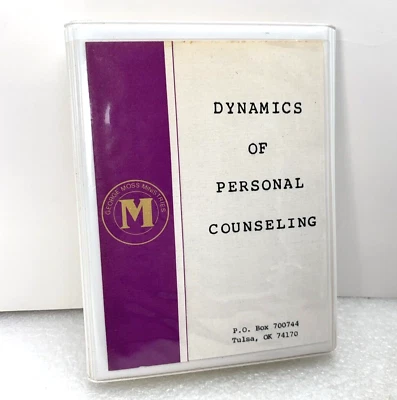 George Moss Ministries Dynamics Of Personal Counseling, 2-Cassette Tape Set Foto 1 de 4