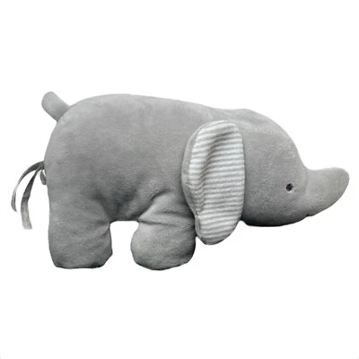 Carters Just One You Gray Windup Musical Elephant Plush Crib Toy Rock-A-Bye Baby - Image 1 of 4