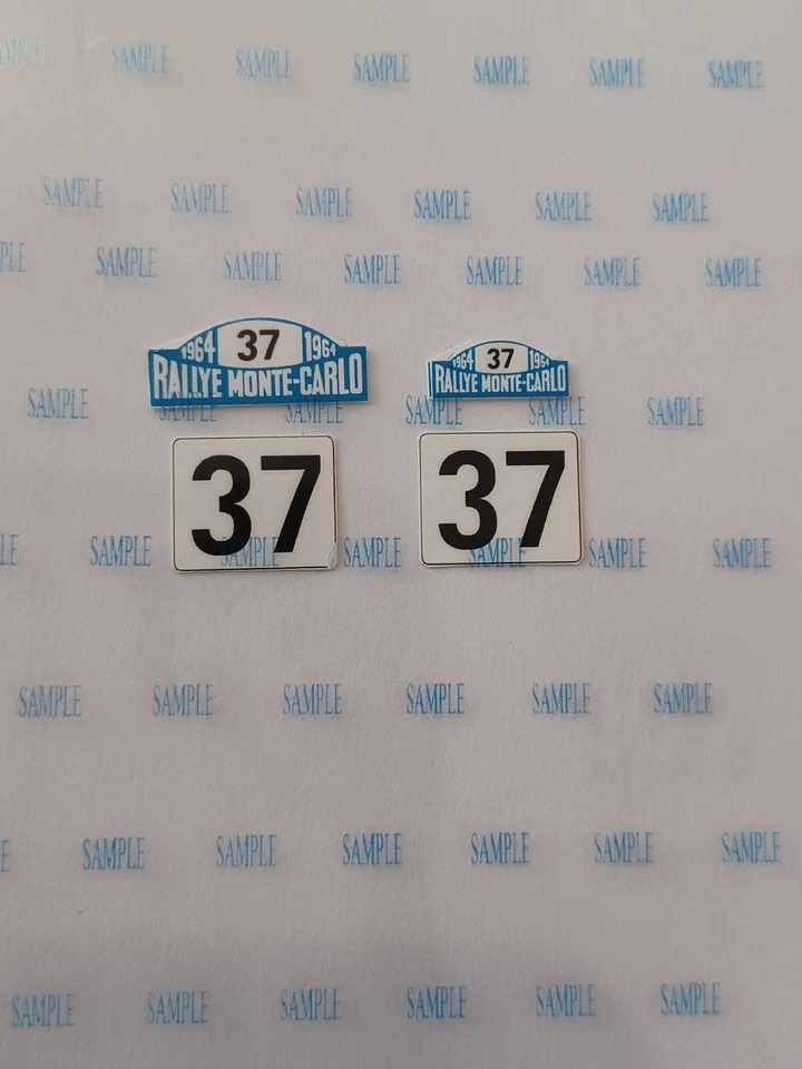 Corgi  317 Mini Cooper Monte Carlo Rallye Reproduction weatherproof Water Slides - Image 1 of 1