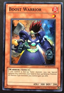 YUGIOH Boost Warrior - DP10-EN012 - Super Rare - Unlimited - LP - Picture 1 of 2