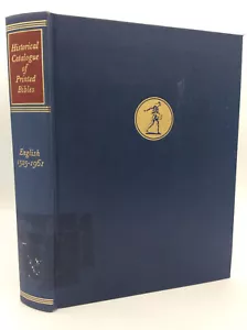 HISTORICAL CATALOGUE OF PRINTED EDITIONS OF ENGLISH BIBLE 1525-1961 - 1968 - Picture 1 of 4