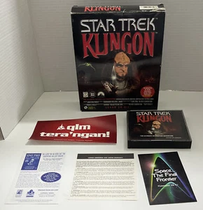 Vintage Star Trek Klingon Interactive Brand PC CD Rom Interactive Adventure USED - Picture 1 of 19