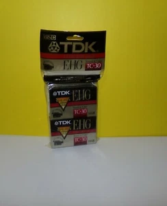 Videocámara TDK TC-30 EHG cintas VHS C paquete de 2 nuevas/paquete sellado de fábrica - Imagen 1 de 2