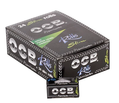 OCB Premium Black Slim Rolls Rolling Paper - Image 1 of 4