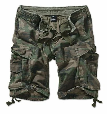 Brandit Bermuda Shorts Man Military Pockets Vintage Classic Shorts Wood - Imagem 1 de 3