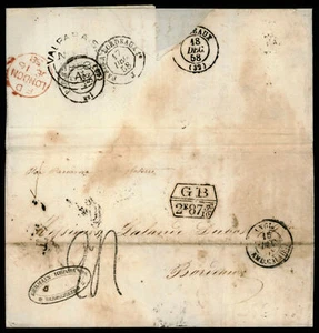 C390 CHILI 1858 COVER, VALPARAISO UK CD´S & FRENCH GB 2F. 87 - Picture 1 of 1