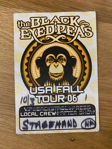2006 Black Eyed Peas USA Fall Tour concert tour Backstage Pass - Picture 1 of 2