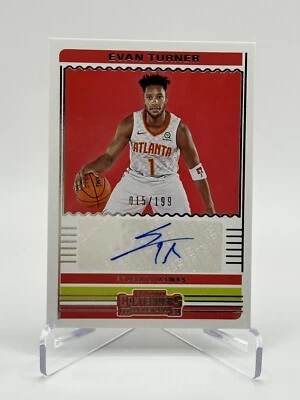 2019-20 Panini Contenders Contenders Auto /199 Evan Turner #CA-ETN Auto - Image 1 of 2