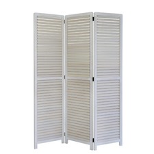 Paravent divisorio legno parete divisoria parete spagnola protezione della vista bianco Homestyle4u