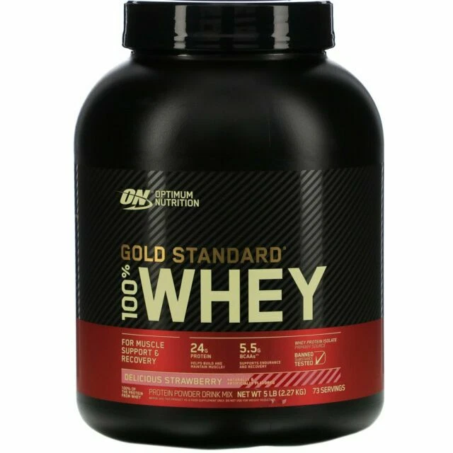 Optimum Nutrition Gold Standard Whey Strawberry Protein Powder