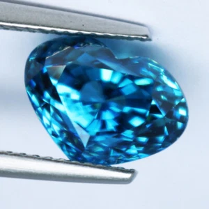 7.07Cts Shimmering Natural Nice Blue Zircon Collection Heart Shape Gemstone - Imagen 1 de 7
