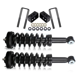 3" Rear Leveling Lift Kit & Front Complete Struts For Ford F-150 2WD 2009-2013 - Picture 1 of 12