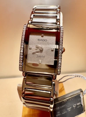 RADO Integral Jubile´ Quartz Diamond Grey Dial Ladies Watch R20430722 NWT - Image 1 of 4