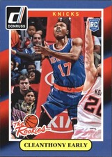 2014-15 Donruss The Rookies New York Knicks Basketball Card #19 Cleanthony Early