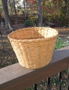 Eastern Band of Cherokee Indians White Oak Planter Basket by Faye Junaluska - Picture 1 of 10