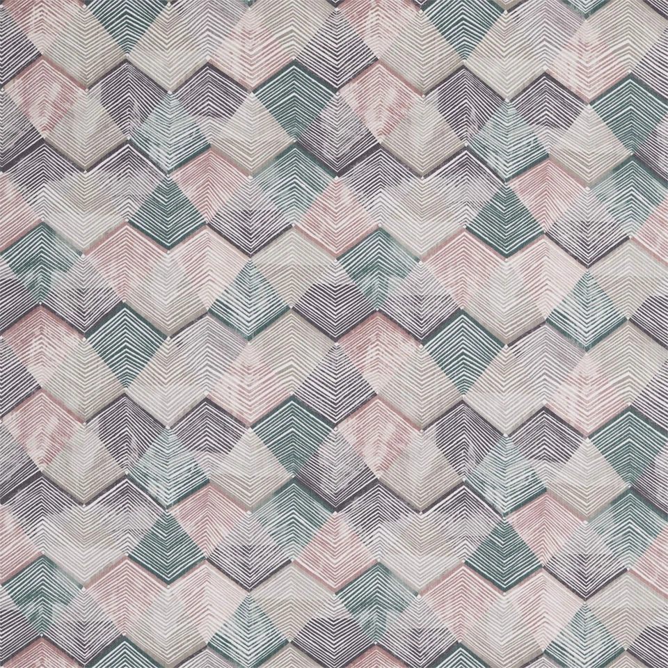 Harlequin Rhythm Blush/Heather/Taupe Fabric 1.95metres  (RRP £65per metre) - Image 1 of 1