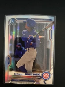 2021 Bowman Chrome Draft Refractors #BDC199 Reginald Preciado Cubs - Picture 1 of 2