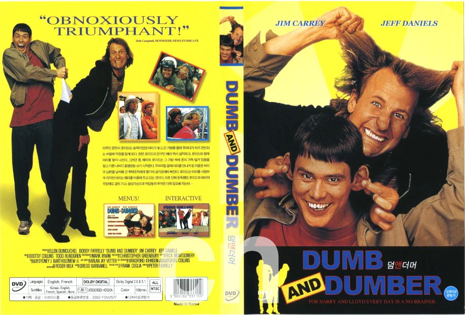 Dumb and Dumber (1994) - Peter Farrelly, Jim Carrey, Jeff Daniels DVD NEW - Imagem 1 de 1