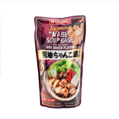 Base de sopa Daisho Hotpot Chanko Shoyu (salsa de soja) sabor 750 g (paquete de 3) - Imagen 1 de 4