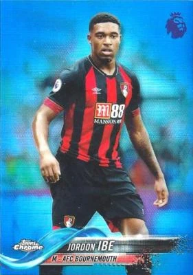 Базовая карта 2018–19 Topps Chrome Premier League синяя параллельная /150 — на выбор - Изображение 1 из 4