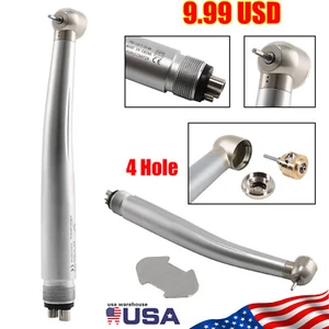 Dental High Speed Air Turbine Handpiece Push Button 4 Holes Single Water Spary - Picture 1 of 13