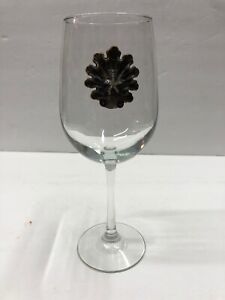 Vintage Wine glass beach rhinestone Goblet Shell  Starfish