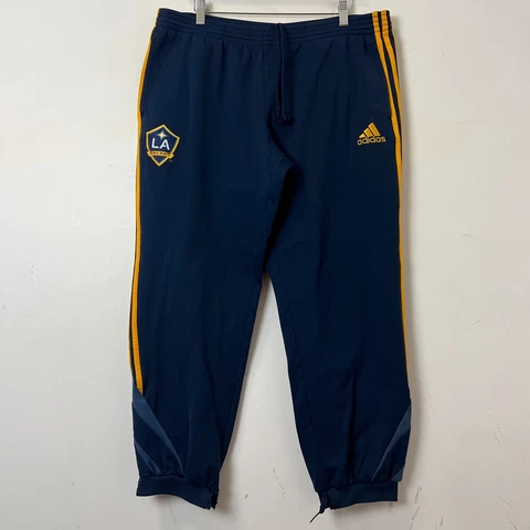 Vtg Adidas "Los Angeles Galaxy" Clima365 Sample Sweatpants Navy Blue Mens Sz L Cover