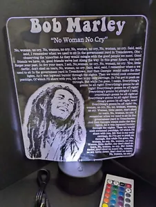 Bob Marley No Woman No Cry L.E.D. Grande espositore luminoso - Foto 1 di 10