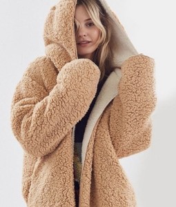 fluffy reversible jacket