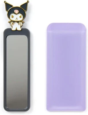 Espejo compacto Sanrio Kuromi, longitud aprox. 12 cm (4,72 pulgadas). Plástico. 251399 Foto 1 de 3