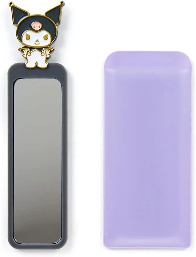 Espelho compacto Sanrio Kuromi, comprimento aprox. 12 cm (4,72 pol). Plástico. 251399 - Imagem 1 de 3