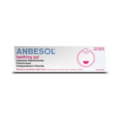 Anbesol Teething & Ulcer Gel - 10g SOOTHING & NUMBING Pain Relief UK Pharmacy. • 3.74£